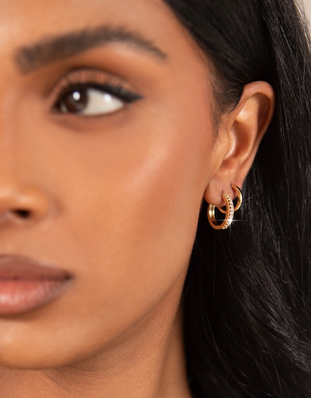 Mestige - Imogen Petite Hoops - 18K Gold Plated