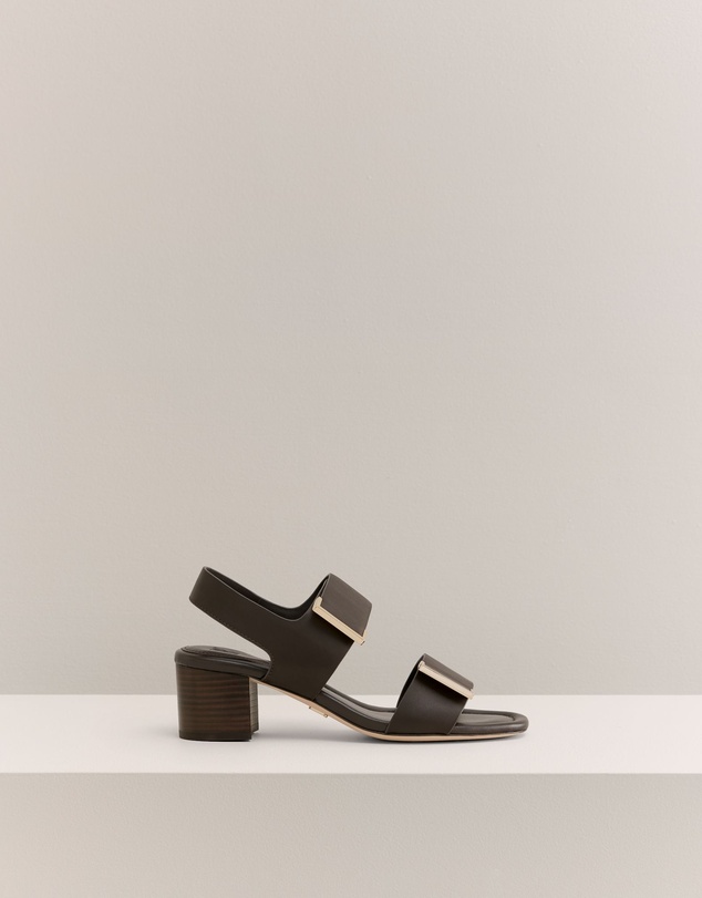 Trenery - Alune Heeled Sandal in Chocolate