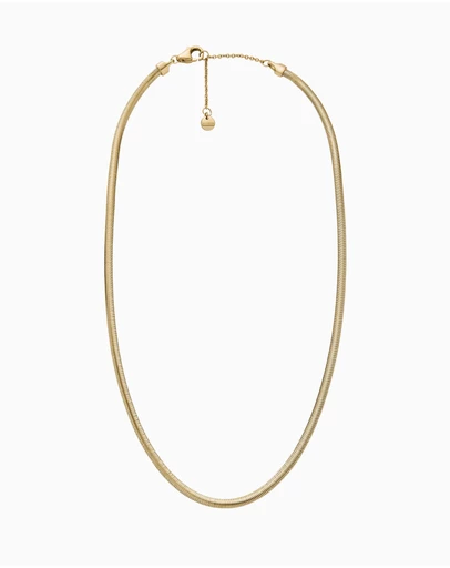Skagen - Moderne Stak Gold Tone Necklace