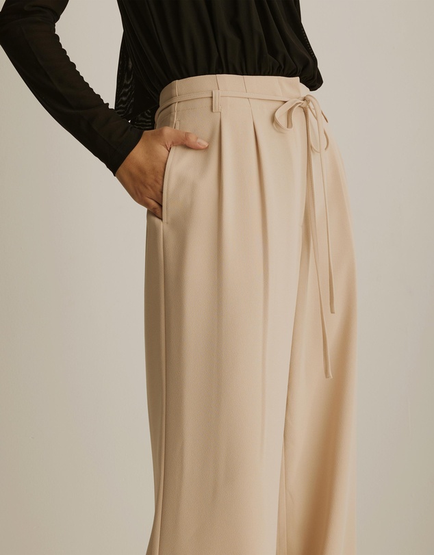 Atmos&Here - Elena Belted Wide Leg Pants