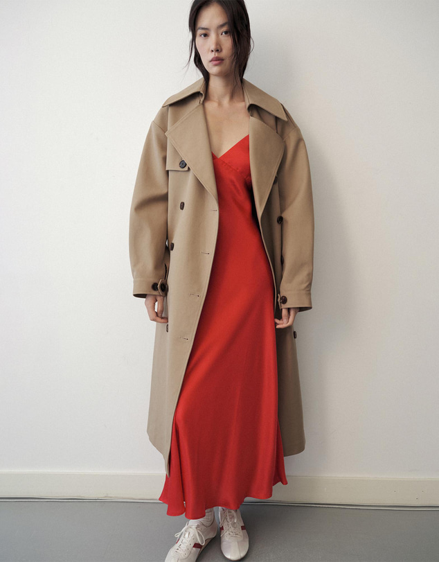 M.N.G - Silk V-Neck Dress