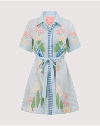 SMWR. by The Somewhere Co - Swan Lake Mini Shirt Dress