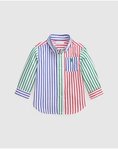 Polo Ralph Lauren - Striped Cotton Poplin Fun Shirt - Babies