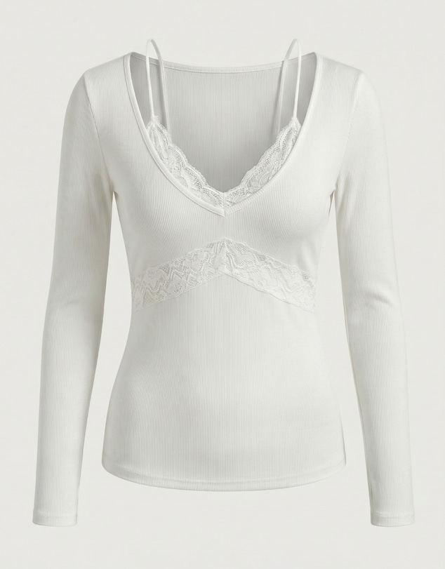 Style Addict - Noa Lace Long Sleeve Top