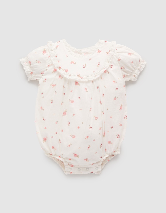 Purebaby - Rosebud Romper - Babies-Kids