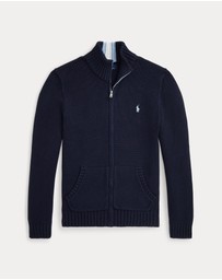 Polo Ralph Lauren - Cotton Full-Zip Sweater - ICONIC EXCLUSIVE - Teens