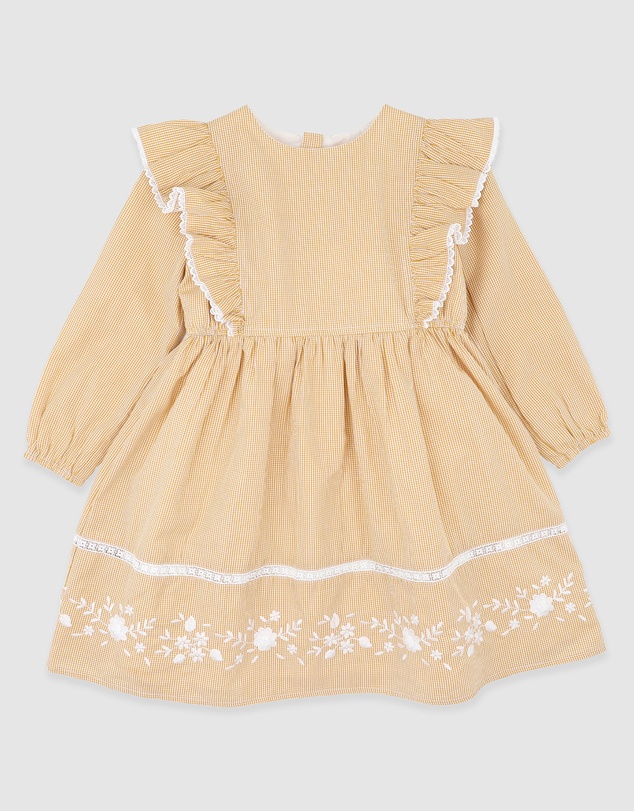 Bebe by Minihaha - Winnie Emb. Gingham Dress