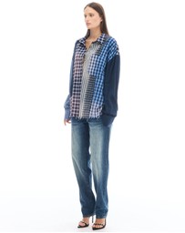 THE TALES - The Tales Patchwork Check Stripe Shirt
