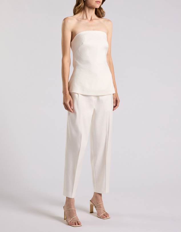 David Lawrence - Alima Stretch Linen Top