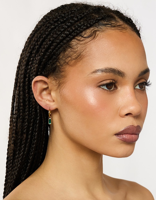 PETA AND JAIN - Fae Baguette Charm Earrings