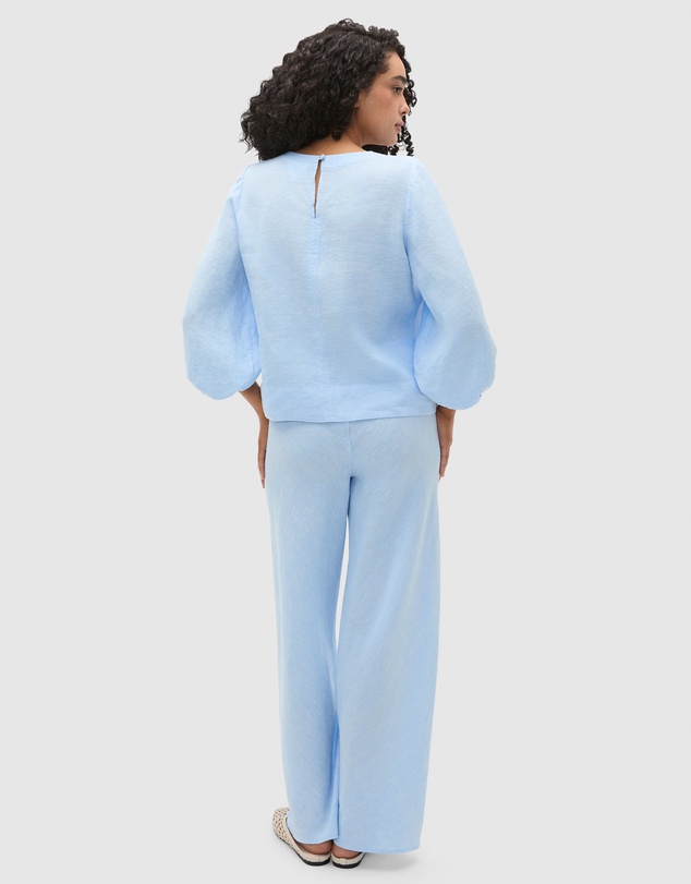 Seed Heritage - Core Linen Balloon Sleeve Top