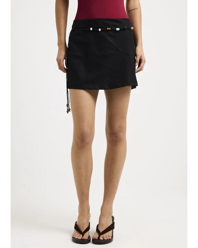 Subtitled - Ella Linen Mini Skirt