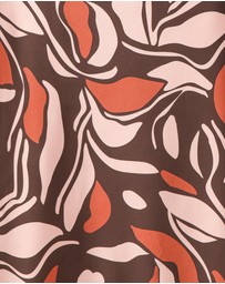 Petal & Pup - Demire Long Sleeve Midi Dress - Brown Multi