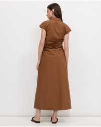 Calli - Luna Cap Sleeve Midi Dress
