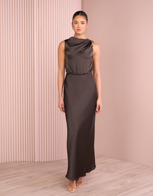 Azzurielle - Deedee Blouson Maxi Dress