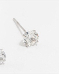 Lovisa - Waterproof Stainless Steel Cubic Zirconia Stud Earrings 5 MM