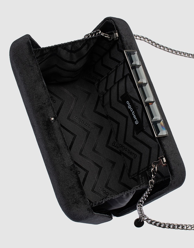 Olga Berg - Bess Velvet Clutch