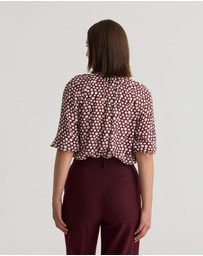 Oxford - Simone Tie Neck Shirt