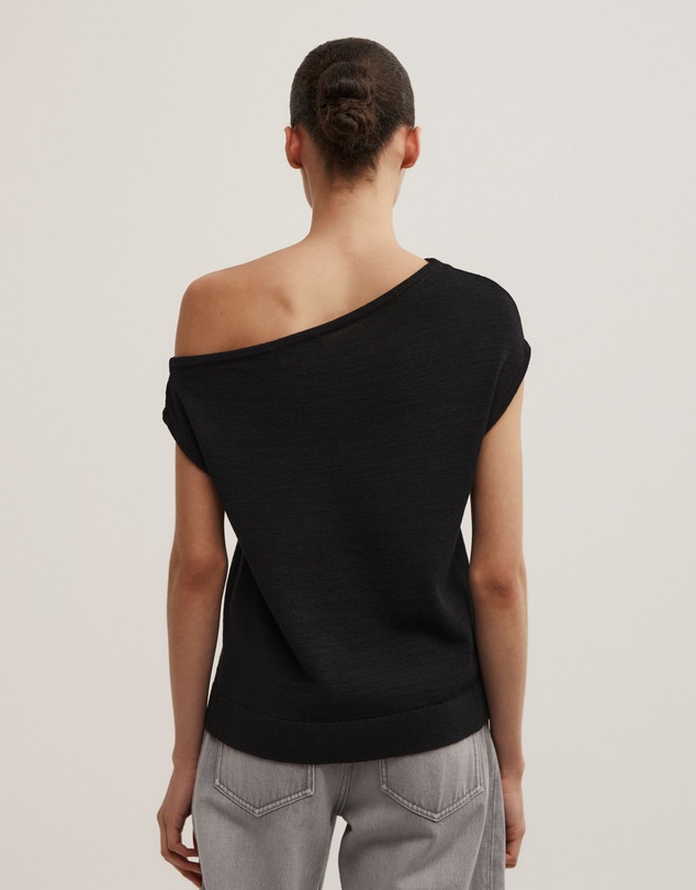 Witchery - Asymmetric Short Sleeve Slouch Knit