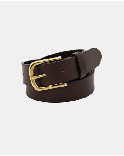 Buckle - Drover. Australian Made Buffalo Leather Belt. 30mm width.