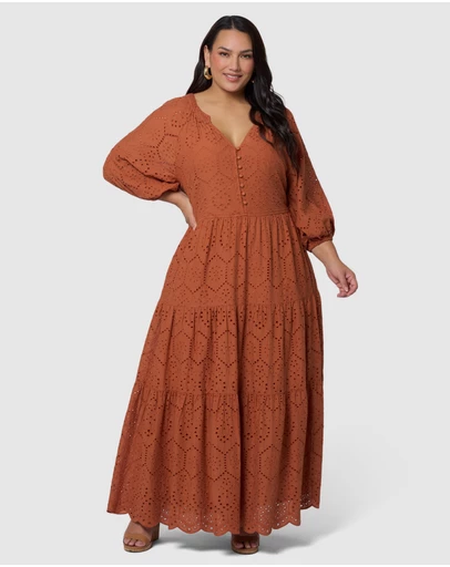 Something 4 Olivia - Giselle Broderie Maxi Dress