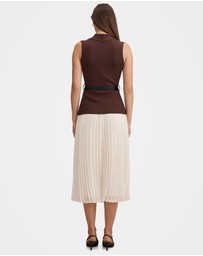 Forever New - Bianca Woven Mix Knitted Dress