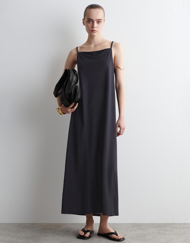 COS - Square-Neck Strappy Jersey Dress