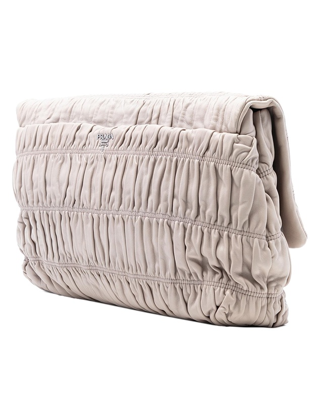 Pre-Loved by Azura Reborn - Pre-Loved Nappa Gaufre Turn Lock Clutch