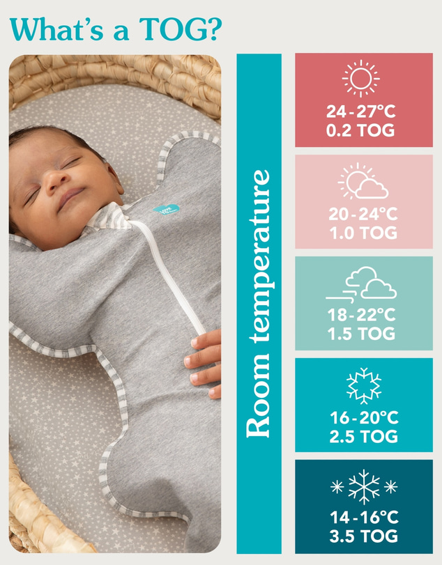 Love to Dream - Swaddle Up™ Transition Bag 2.5 TOG Quilted Organic Cotton & Merino Lamb's Best Friend Rose