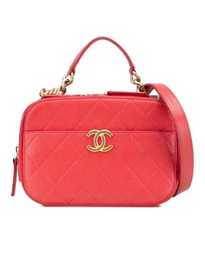 Pre-Loved by Azura Reborn - Pre-Loved Small Quilted Caviar Top Handle Camera Bag