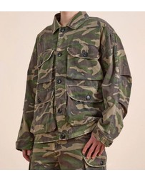 Found - Camouflage Twill Utility Cargo Jacket