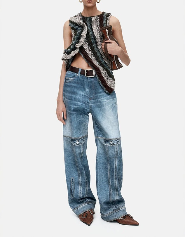 Andersson Bell - Custom-Like Printed Denim Pants - Unisex