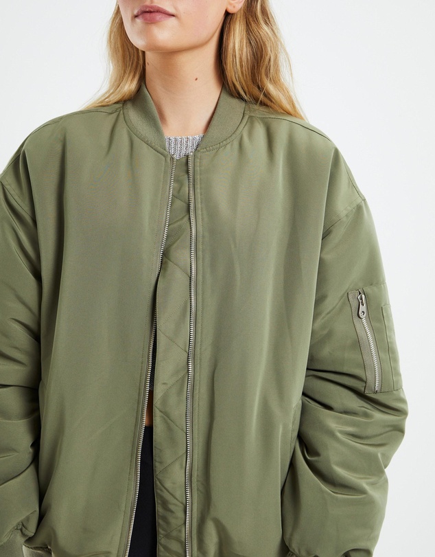 Alice In The Eve - Cora Boyfriend Longline Bomber Jacket