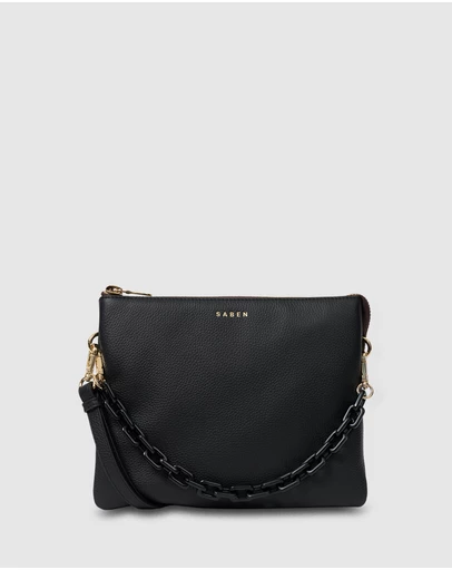 SABEN - Matilda Crossbody Black + Tonal Chain