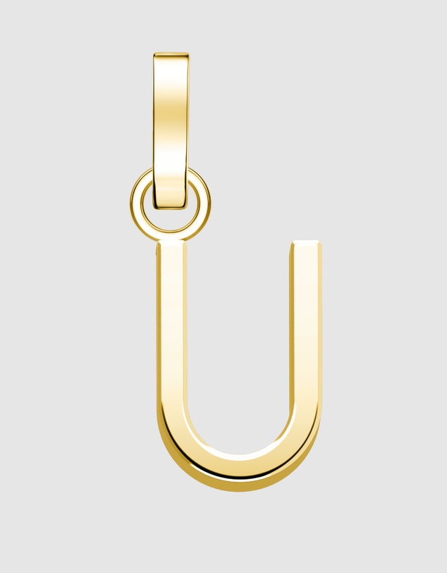 Rosefield - Pendant Gold Tone Letter U