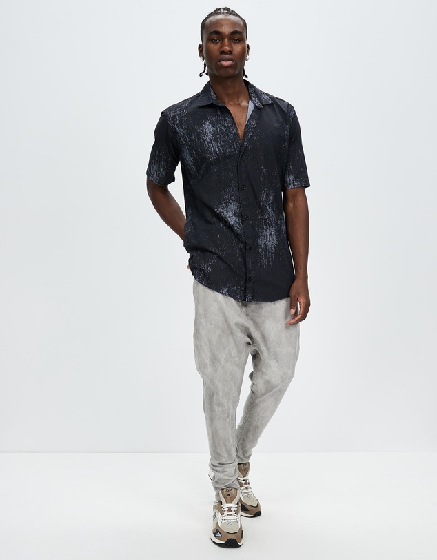 Surrounded By Ghosts - The Haxonite Super Low Crotch Tailored Denim Pants