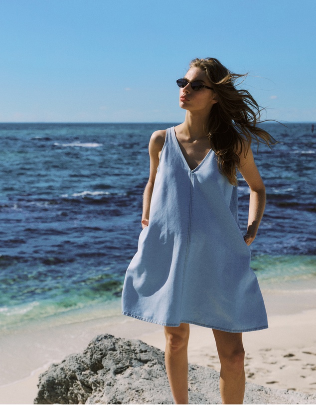 Soon Maternity - Emily Denim Mini Dress