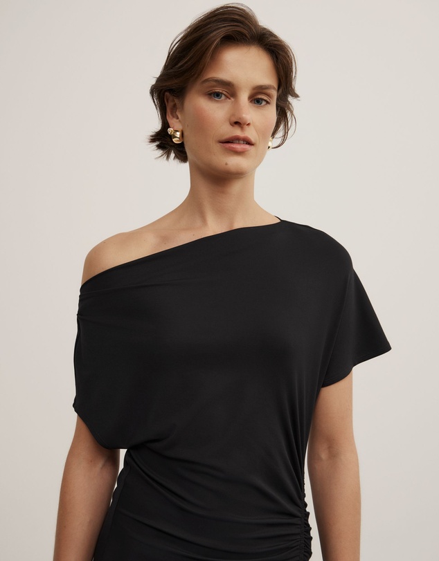 Witchery - Drape Asymmetric Jersey Dress