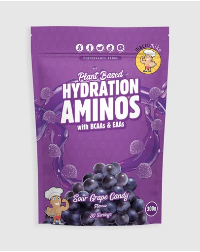 Macro Mike - Sour Grape Plant Based Hydration Aminos - 300g