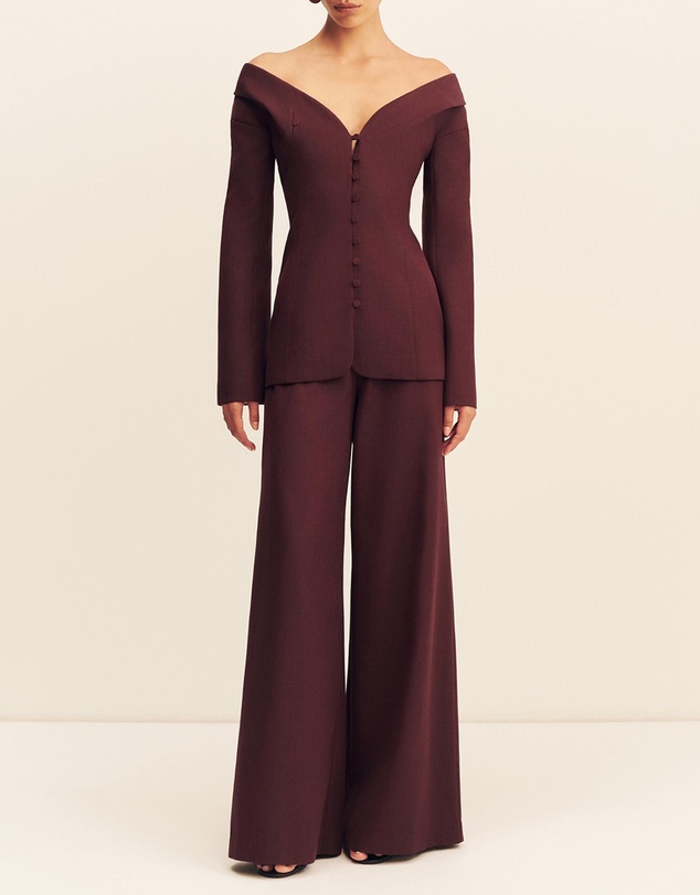 Shona Joy - Asher Off Shoulder Fitted Top