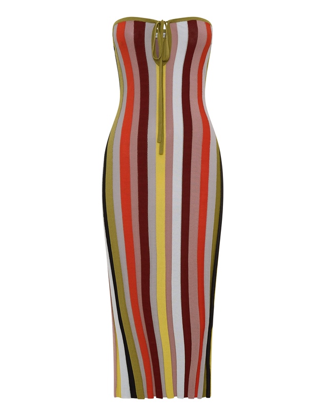 Third Form - Rhythm Knit Strapless Midi