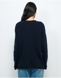 AERE - Renia Wool Boat Neck Jumper