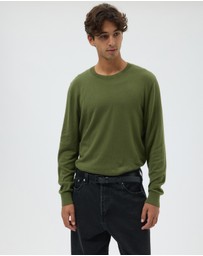 AERE - Lightweight Organic Cotton Crew Neck Knit Jumper