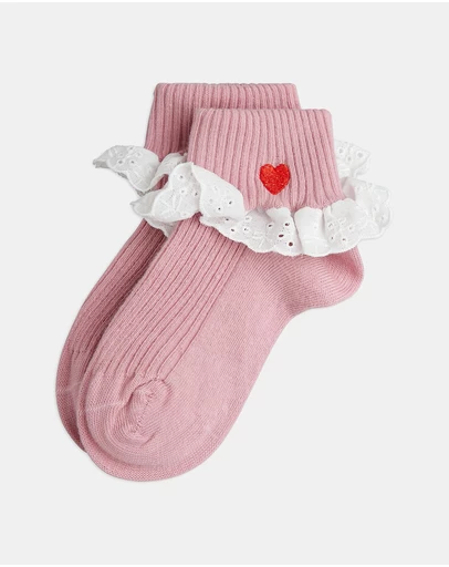 Mini Rodini - 1-Pack Heart Lace Socks - Babies-Kids