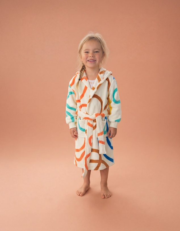 Linen House Kids - Plush Squiggle Kids Robe