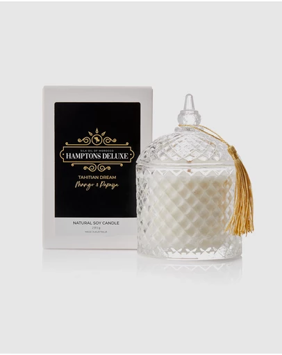 Silk Oil of Morocco - Hamptons Deluxe Natural Soy Candle - Tahitian Dream
