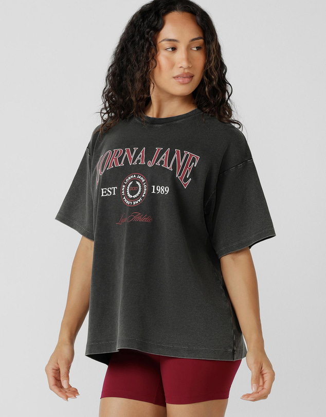Lorna Jane - Raceway Washed Boyfriend T-Shirt