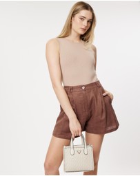 GUESS - Silvana Woven Mini Tote Bag