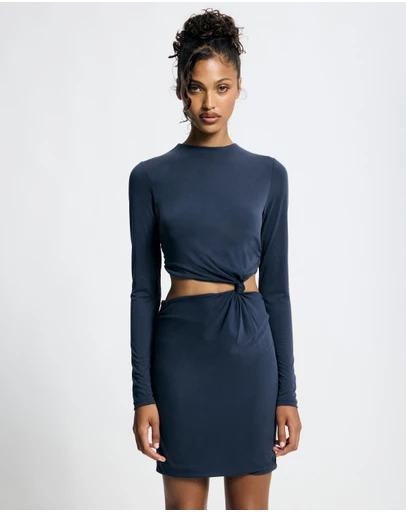 Lover - Juno Knot LS Mini Dress