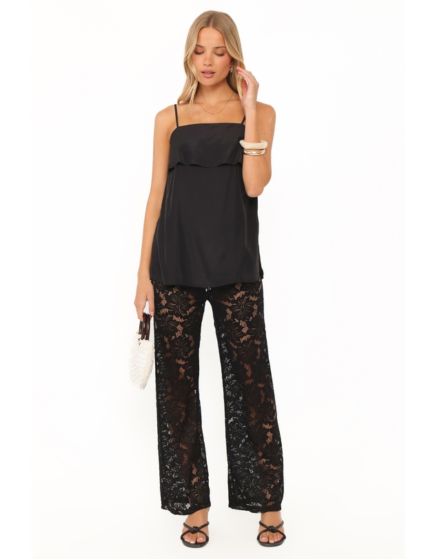 Petal & Pup - Ethel Lace Pant Set - Black
